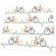 Servietten - Herzschlag Fahrrad weiß