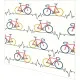 Servietten - Herzschlag Fahrrad weiß