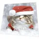 Servietten - Katzen-Weihnachten