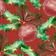 Napkins - Baubles in red