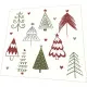 Napkins - Fun trees red