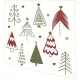 Napkins - Fun trees red