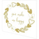 Napkins embossed - You and Me gold