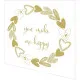 Napkins embossed - You and Me gold