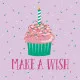 Servietten - Make a wish - Kuchen