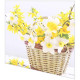 Servietten - Narzissenkorb