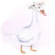 Servietten - Niedliche Gans
