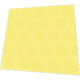 Servietten mit Prägung - Pop Art gelb