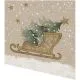 Servietten - Weihnachtsschlitten - 100% Recycling