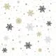 Servietten - Schneeflocken-Glitzer