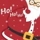Servietten - Weihnachtsmann Ho Ho Ho