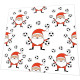 Napkins - Juggle Santa Pattern
