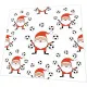 Napkins - Juggle Santa Pattern