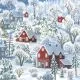 Servietten - Winterdorf
