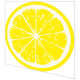 Napkins punched in form - Lemon