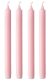 Stabkerze - Leicht rosa 25cm - 4 Stück