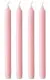 Stabkerze - Leicht rosa 25cm - 4 Stück