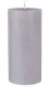 Stumpenkerze - Grau 15cm - 1 Stück - 50h