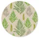 Coasters flax - Farn pattern