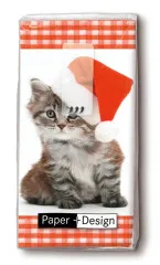 Handkerchiefs - Santa kitty