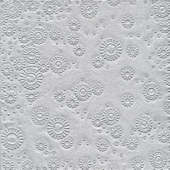 Cocktailservietten - Moments Uni silber