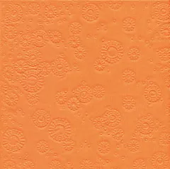 Servietten mit Prägung - Moments Uni orange