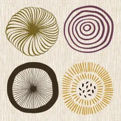 Cocktailservietten - Formen der Natur