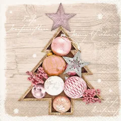 Cocktail napkins - Framed baubles