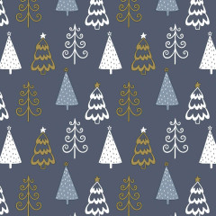 Cocktail napkins - Fun trees Blue