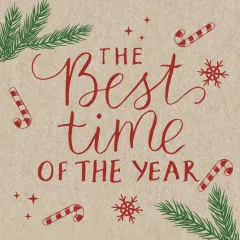 Cocktailservietten - Best Time - 100% Recycling