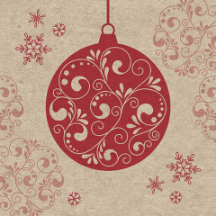 Cocktailservietten - Kugeln - 100% Recycling