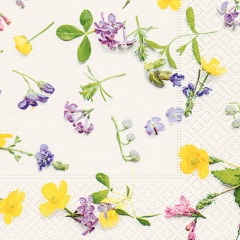 Cocktailservietten - Verstreute Blumen