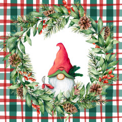 Cocktailservietten - Zwerg auf Muster