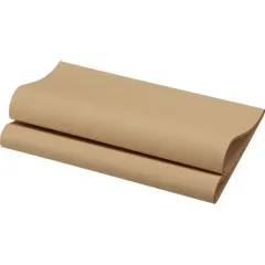 Duni Dinnerservietten - Natürliches Braun - Bio Dunisoft - Ohne Farbstoff - 40 x 40 cm