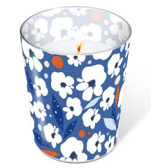 Glaskerze - Artist floral