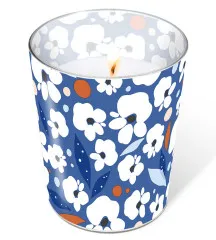 Glaskerze - Artist floral