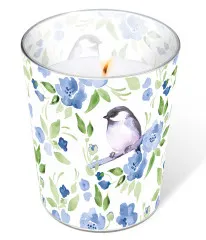 Glaskerze - Blumen-Gedicht Glaskerze - Blumen-Gedicht