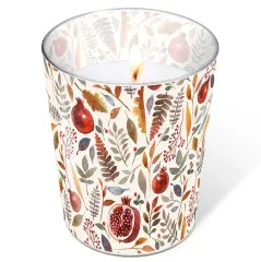 Glaskerze - Granatapfel