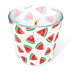Glaskerze - Melone