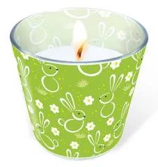 Glaskerze - Osterwiese