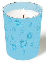 Glaskerze - Moments Uni aqua