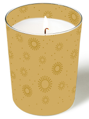 Glaskerze - Moments Uni gold