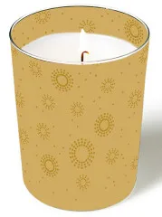 Glaskerze - Moments Uni gold