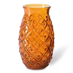Glass vase - Ananas orange