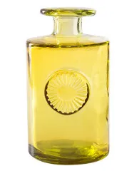 Glass vase - Flower yellow