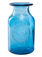 Glass vase - Ocean blue