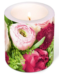 Kerze - Blumenreichtum