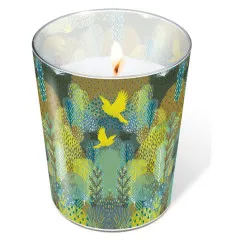 Glaskerze - Magischer Wald