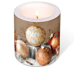 Kerze - Weihnachtskugeln