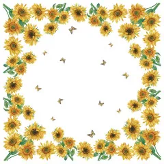 Dunicel Mitteldecke - Sonnenblumen Blüte
